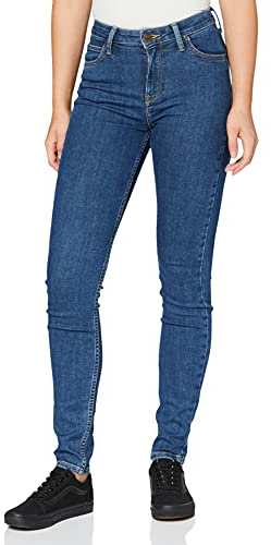 Lee Womens SCARLETT HIGH Jeans, Stonewash Holly, 26W / 33L