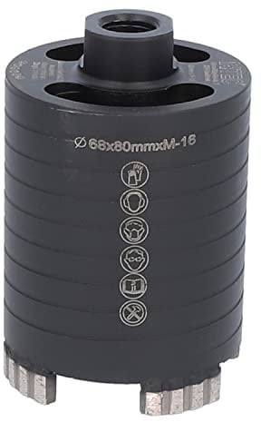 BTEC – Diamant Dosensenker 68 mm mit M16-Aufnahme + 80 mm Nutzlänge – Dosenbohrer für Mauerwerk, Kalksandstein, Ziegel, Poroton, Putz uvm. – Diamant Bohrkrone