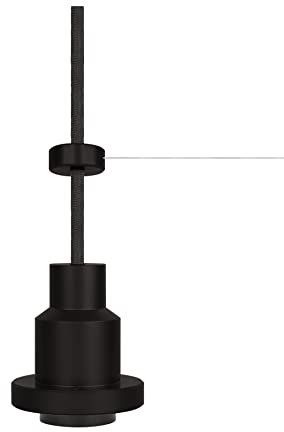 LEDVANCE Vintage Edition 1906, Pendulum, schwarz, E27-Fassung, Deckenleuchte, flexibles Zugseilsystem, IP20, Gehäuse aus Aluminium