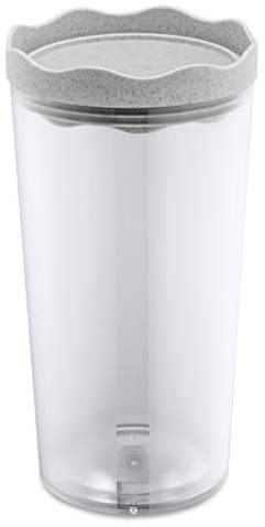 Koziol Vorratsdose, Behälter, Zucker, Tee, Kaffee, Reis, Mehl, Bio-Grau, L-1000ml