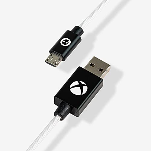 Numskull Câble Micro USB pour Xbox One - Vert - 1,5 m - Chargement Rapide - Compatible avec Manette PS4, Samsung, HTC