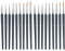 2 Ensembles de pinceaux de détail Micro, 9 Tailles de pinceaux de Peinture d'artiste Miniature Fine, Brosse à Cheveux de Loup pour Ensemble de Peinture à l'huile Gouache Art