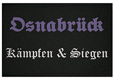 U24 Aufnäher Osnabrück Kämpfen und Siegen Fahne Flagge Aufbügler Patch 9 x 6 cm