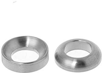 Yushu 2 Teile/satz Fahrrad Spacer Hydraulische Bremssattel M6 Titanlegierung MTB Bike Teile Reparatur Konvexe Konkave Hohle Unterlegscheiben Ringe (Material: Titanlegierung)