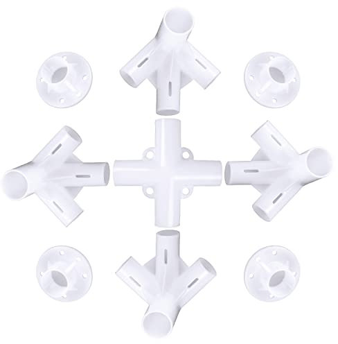 STEEIRO 9 Pcs Gazebo Connector Set, Parts For 3x3 m Gazebo Awning Tent Feet Corner Center Replacement Accessories For Outdoor Camping Trip (25/19mm)