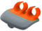 Silicone Finger Grips Peeler, Palm Peeler, Finger Potato Peeler, Ergonomically Designed Kitchen Gadgets, Peeling Tools with Handle, Suitable for Cucumbers, Carrots, Potatoes, Apples, etc (Orange)