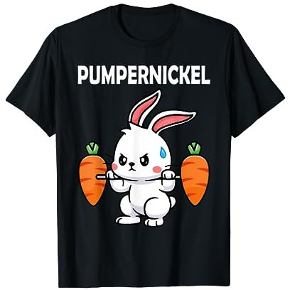 Pumpernickel Krafttraining Lustige Hase Kaninchen Fitness T-Shirt