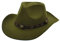 Faringoto Cowboyhut Herren Cowgirl Hut Filzhut Fedoras Hüte für Damen, armee-grün, One size