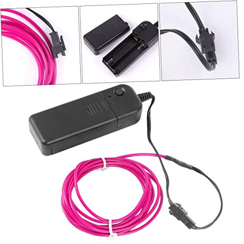Uonlytech 2m Leuchtendes Kabel Flexibles Elektrolumineszenz Drahtlicht Für Cosplay Partys Dekoration Und Camping Beleuchtungsmodi Kein Akku Erforderlich