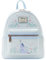 Loungefly Winnie Puuh I-Aah Mini-Rucksack, Handtasche, Blumendruck, Doppelriemen, Schultertasche, Blau, I-Aah, Mini-Rucksack