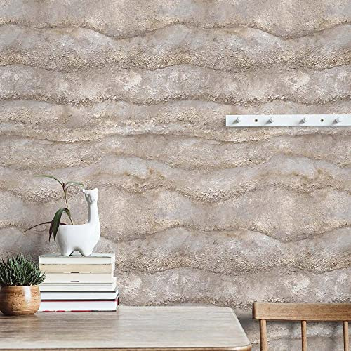 Erismann Vliestapete Grau Braun Beton Optik Wellenmuster 3D-Optik 10299-32