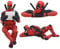 ZKTSRY 3 Pcs Deadpool Car Accessories,Classics Anime Figures Model for Home, Car, Desk and Computer Decorations