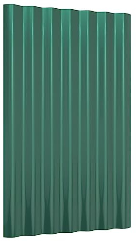 Panneaux de toiture 12 pcs Acier enduit de poudre Vert 60x36 cm