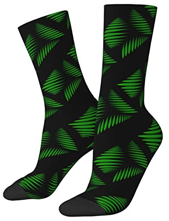KWQDOZF Grüne Gras-Socken, lustige Neuheits-Crew-Socken, Geschenk für Männer, Frauen, Teenager