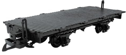 ML-Train Flachwagen schwarz als modularer Spur-G Gartenbahn Bausatz 4-achsig