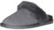 Harrys-Collection Damen Hausschuh Pantoffel aus Lammfell in 3 Farben, Farben:dunkelgrau, Schuhgröße:39