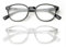 OKH Blue Light Bloqueo gafas de lectura para hombre mujer eyewear redondeadas anti resplandor/fusión ocular reducir los dolores de cabeza con bisagras(negro+transparent, 2.0)