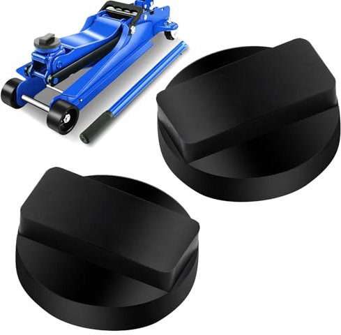 2 Pcs Car Jack Rubber Pad for BMW 1 2 3 4 5 6 7 Series etc. Rubber Jack Adapter Lift Adaptor Floor Frame Rail Protector Heavy Duty Jack Rubber Support Block, Black