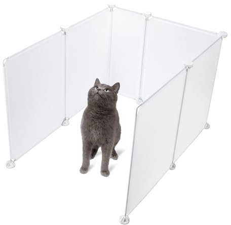 Midollarle 6pcs Cat Litter Box Splash Guard, Anti-Splashing Reusable Pet Litter Box Enclosure Splash Guard, Extra Large L27×W20×H17 Spill Proof Cat Litter Box Pee Shields for Open Top Litter Pan