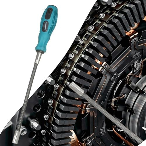 Heavy Duty Performance 7mm Metric Nut Driver Flex Socket, Flexible Hose Clamp Driver for Tough Tasks