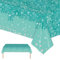 2 Stück Grün Tischdecke Party Einweg Tischdecke,137 x274cm Blaugrün Diamant Tischdecke Wasserdicht Rechteckig Tischdecke für Tische im Indoor und Outdoor Party,Geburtstagsfeier,Hochzeitsfeiern
