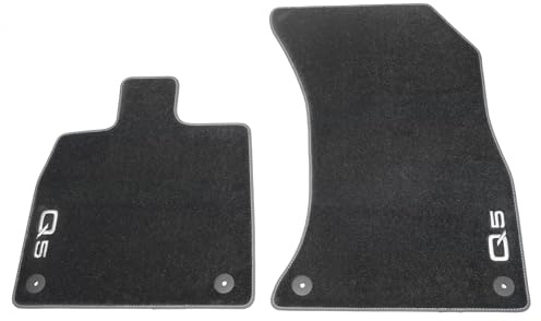 Audi 80B061275BMNO Fußmatten Premium Velours Textilfußmatten 2X Stoffmatten vorn, mit Q5 Schriftzug