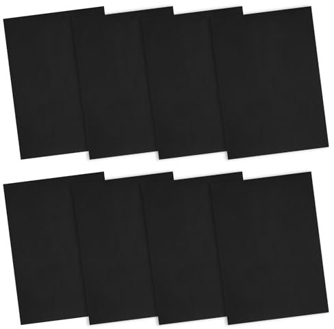 Lusofie 8 Pcs Nylon Repair Patch Self-Adhesive Fabric Repair Tape Waterproof Lightweight Repair Patches Epair Patches for Clothes Tent Bag Down Jacket 20 x 14.5 cm (Black)