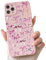 NITITOP Compatible with iPhone 11 Pro Max Case Cute Bow Ribbon for Women Girls Pink Bowknot Design Aesthetic Full Camera Lens Soft TPU Anti-Scratch Shockproof Protective Phone Cover - Pink