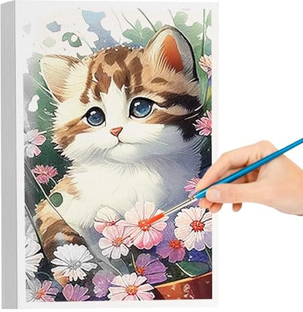 Watercolor Paper 300g 20 Blatt,26 X 18.75 cm Aquarellpapier,Aquarell Karten Blanko,Mittlere/Feine Aquarell Papier,Vielseitiger Malpapier für Wasserfarbe,ölgemälde,Acrylbild,Grußkarte,Postkarte