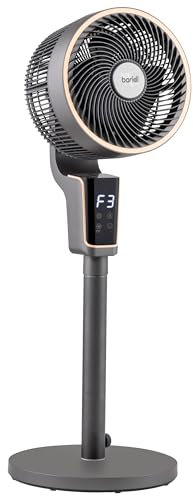 Baridi 12 Pedestal Fan with Remote Control & 12hr Timer