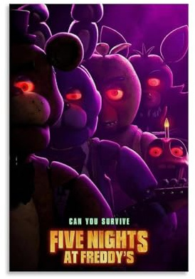 Five Nights at Freddy'sArt Kunstbild-Druck Moderne Familienschlafzimmer-Dekoration Poster-Druck Wohnzimmer Ästhetik Leinwand Wand Jugend Mädchen Schlafsaal Dekoration Ungerahmt-Stil-1 43×46cm(30×45cm)