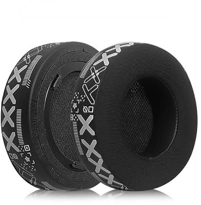 Ohrpolster, kompatibel mit Corsair Virtuoso RGB Wireless SE XT Gaming-Headset, Ersatz-Ohrpolster, weißer Druck, Cooing-Tuch-Ohrpolster