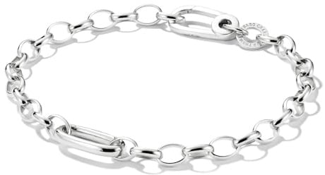 THOMAS SABO Charm-Armband mit einem Connect Link Silber Recyceltes 925 Silber