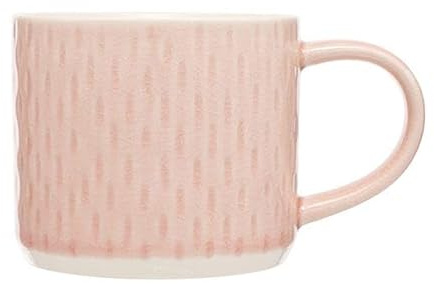 Siip Embossed Pink Teardrop Mug