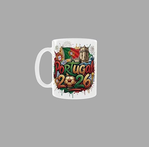 Générique Mug Coupe du Monde 2026 France, Tasse à Café avec Design Drapeau Français et Tour Eiffel, Thème Football (Portugal)