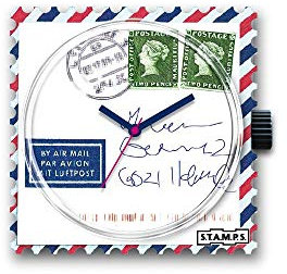 S.T.A.M.P.S. Stamps Zifferblatt Uhr Motiv Airmail for You 100237