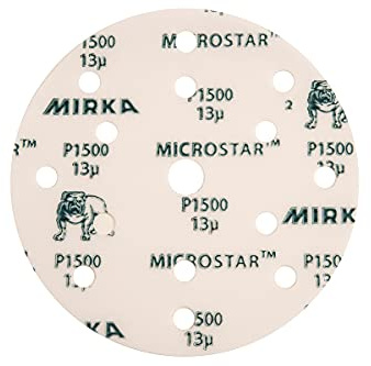 Mirka FM61105093 Microstar Grip 15L, 150 MM, P1200 grit 50 per Pack