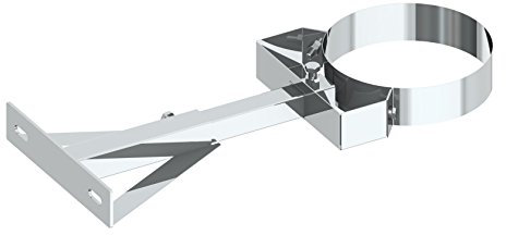 Wandabstandshalter verstellbar 250-360mm für doppelwandige Schornsteine DW mit 200mm Außendurchmesser, aus Edelstahl