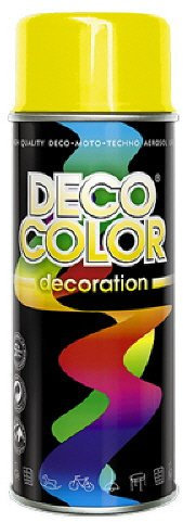 Deco Color DC Lackspray glänzend 400ml nach RAL freie Farbauswahl (zinkgelb glanz RAL 1018)