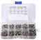 M3 Coffret de 340pcs Assortiment Vis Boulon Tête Ronde Fraisée Phillips Cruciforme Entièrement Filetée en Acier Inoxydable 304 avec Ecrous Hexagonals, M3 x 5/6/8/10/12/14/16/18/20mm