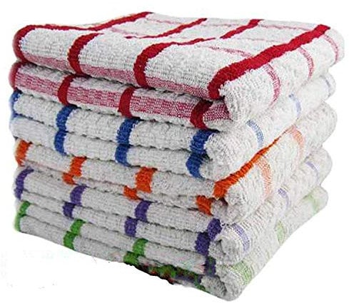 MAS International Ltd Kitchen Dish Jumbo Terry Tea Towel 100% Cotton Egyptian – Hotel Quality Professional Catering Grade Wonderdry Soft Thick Cleaning Drying Cloth (Pack of 3)