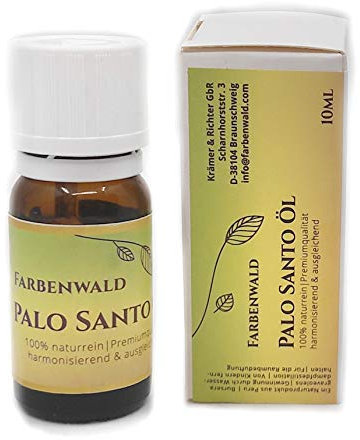 Farbenwald Palo Santo Öl, 10ml, höchste Qualitätsstufe, aus Peru