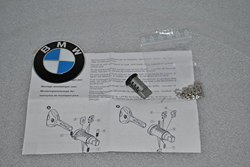 BMW, serratura a cilindro codificabile, adatta per il bauletto delle motociclette BMW R1200, R900, K1200, F750, F850, F650, incluso gettone per il carrello, codice articolo 51257698202
