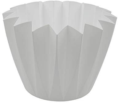10 x Pflanztöpfe Adonis _ Blumentopf Übertopf aus Kunststoff in tollen Farben – für Balkon, Garten, Fensterbank, Innen- & Außenbereich – wetterfest, leicht, moderne Farben & Form (Ø 11 cm - Weiss)