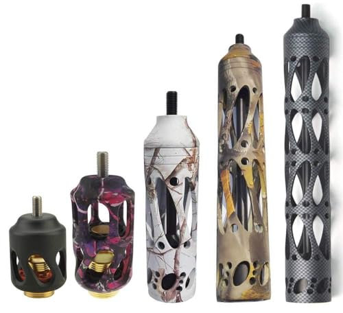 MILAEM Bogenschießen Stabilisator 3 Zoll 5 Zoll 8 Zoll 11 Zoll Aluminium Vibrationsdämpfer Stoßdämpfer für Compound Recurve Bogen Zubehör (Camouflage, 11 Zoll)