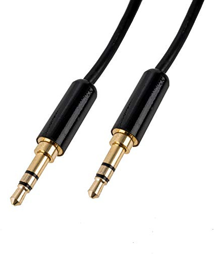 CASCHA Aux Kabel 3.5mm Audio Cable - 3m Klinkenkabel für Kopfhörer, Smartphones, MP3 Player, Auto Radio, Stereoanlagen - schwarz