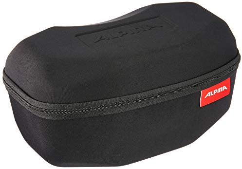 ALPINA MULTICASE - Hochwertiges und Widerstandsfähiges Skibrillenetui mit Platz für Wechselscheiben Für Erwachsene, black, One Size