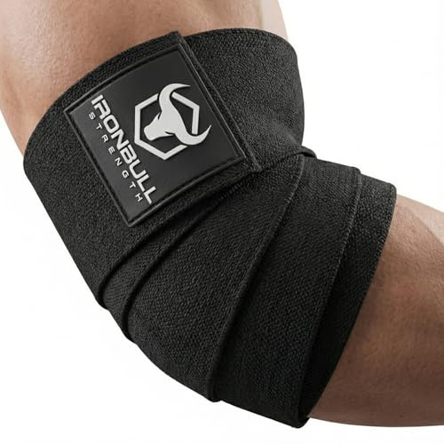 Ellenbogenbandagen zum Gewichtheben (1 Paar) – 127 cm elastische Ellenbogenbandagen zum Gewichtheben – Ellenbogenbandage für Bankdrücken, Powerlifting, Fitness und Fitnessstudio, Ellenbogenbandagen