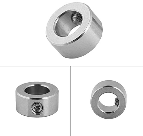 Oumij 5 Stück T8 Gewindespindel Sicherungsring- 8mm Achsenschloss Halskette -Edelstahl Isolierung T8 Gewindespindel Insgesamt für 3D Drucker