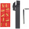 Tour Outil De Tournage, MGEHR1616-2 100mm Tour CNC Porte-Outil de Tournage + 10PCS MGMN200-G Inserts + Clé